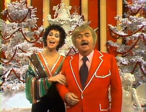 Cher with Captain Kangaroo from the 1976 holiday special of her reunion show with Sonny : r/cher