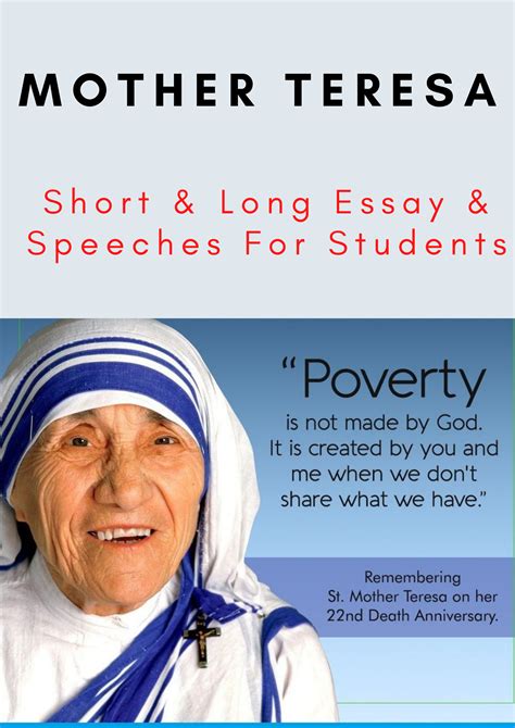 Mother Teresa Biography Essay – Telegraph