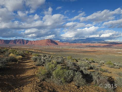 POTD February 18, 2106: The Red Mountains and the city of Santa Clara, Washington County, Utah ...