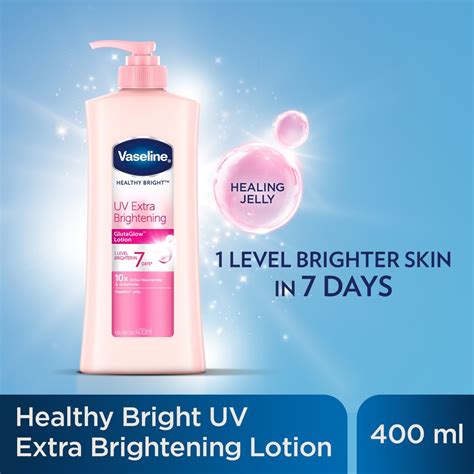 Vaseline Healthy Bright UV Extra Brightening Body Lotion 400ml | Shopee ...