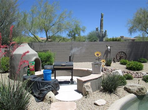 Back yard smoker setup. | Backyard, Outdoor decor, Patio