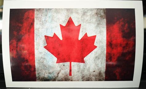 Canada Flag Canadian Flag Flag Sticker Vinyl Decal Car | Etsy