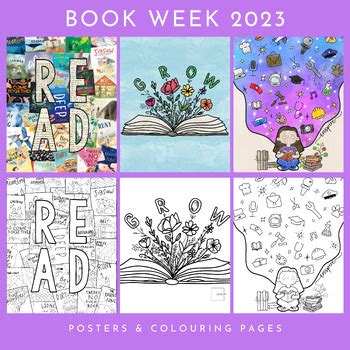 Book Week 2023 Posters & Colouring Pages by Templify | TPT