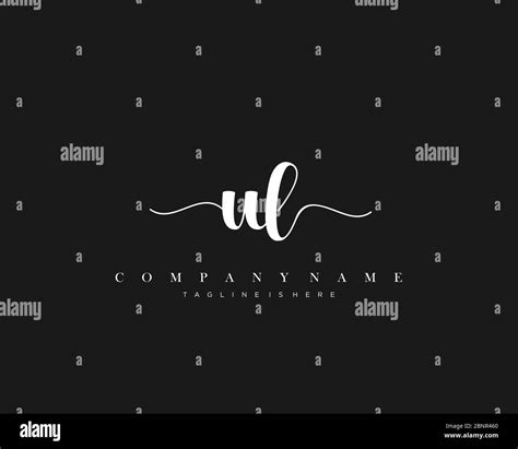 UL Initial handwriting logo vector Stock Vector Image & Art - Alamy