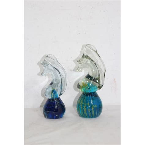 3 PIECES OF MEDINA ART GLASS 19CM