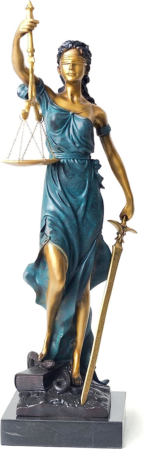 19,5 Dame Justice Bronze Statue, 100% Bronze Denmark | Ubuy