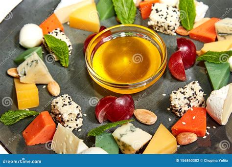 Cheese Platter on a White Background Stock Photo - Image of healthy, food: 156860382