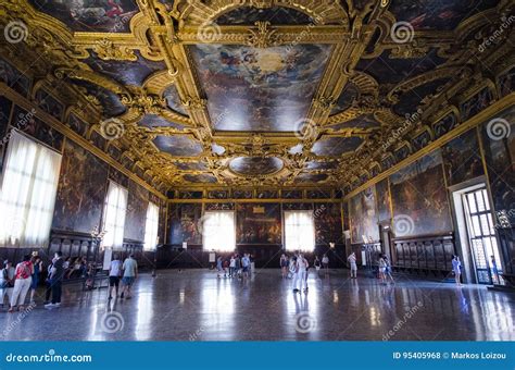 Doge`s Palace Interior editorial stock photo. Image of heritage - 95405968