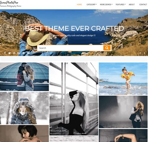 20+ Best Photography Responsive WordPress Themes 2024