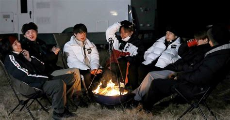 BTS on camping | Bts bon voyage, Bon voyage, Voyage