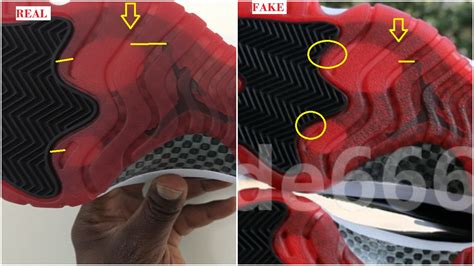 How To Identify The Fake Air Jordan 11 Low Concord Bred