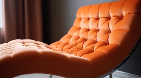 Premium AI Image | Orange modern chair Illustration AI Generative