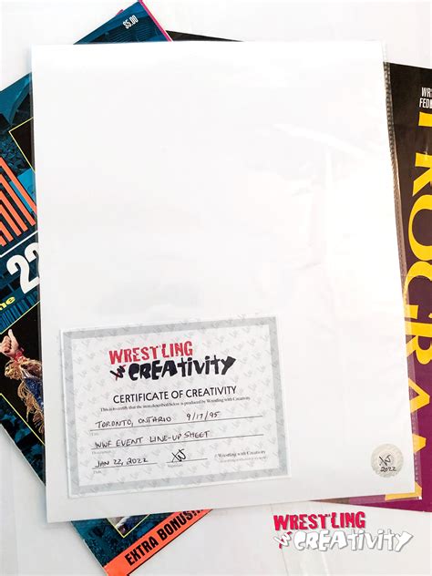 Custom 1990s WWF Poster Wrestling Live Event Advertisement and Souvenir ...