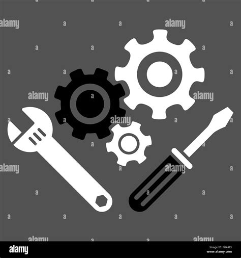 Mechanics Tools Icon Stock Photo - Alamy