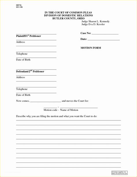 Court Document Templates Free Of Best S Of Court order Template Court ...