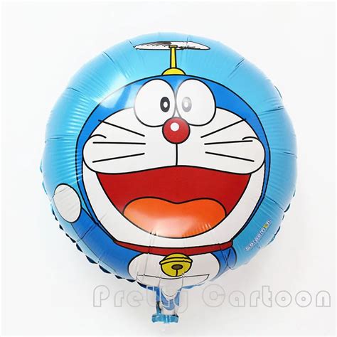 45*45cm 15pcs/lot Doraemon foil balloon inflatable balloons for kids ...