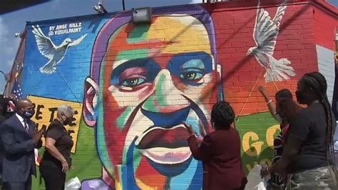 George Floyd mural unveiled 2 days before his birthday