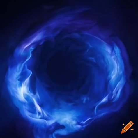 Blue flames in stellar and renaissance art style on Craiyon