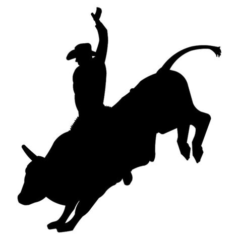 Bucking Bull Silhouette at GetDrawings | Free download