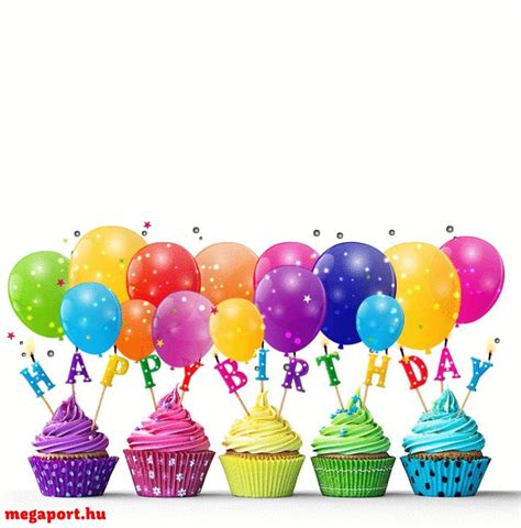 Happy Birthday (Animated Gif eCard) - Megaport Media | Animated birthday greetings, Birthday ...