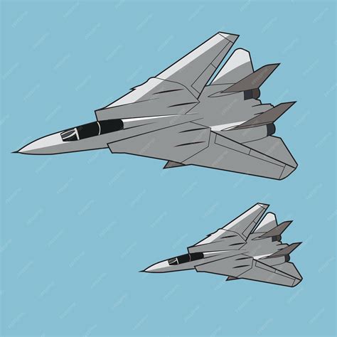 Premium Vector | F14 tomcat jet fighter flying manuver vector design