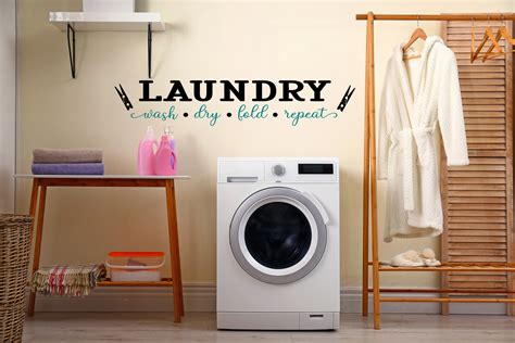 Laundry room decor wall decal/ laundry room sign, laundry sign, laundry room art, vinyl decal ...