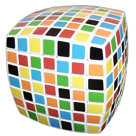 V-Cube 7 White Pillowed Multicolor Cube Puzzle