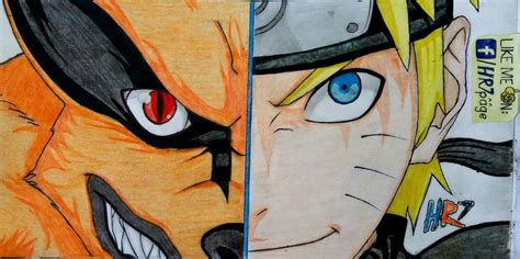 Naruto x Kurama Drawing by HR7xMan on DeviantArt