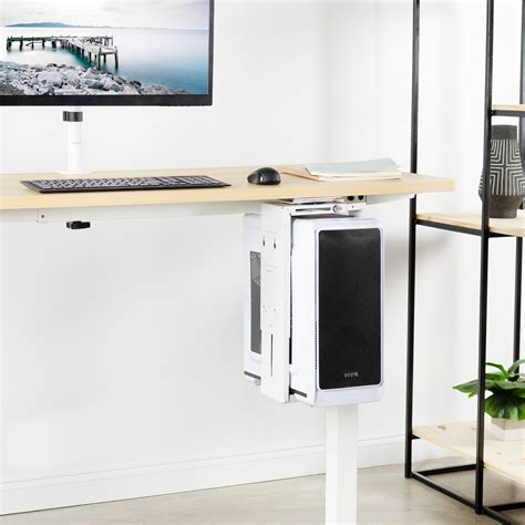 VIVO White Under-Desk and Wall PC Mount | Computer Case Holder w/ 135 Swivel | eBay