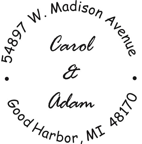 Wedding Monogram & Address Stamps - Ship in One Business Day!