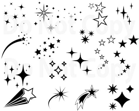 Stars SVG Bundle Star Vector Shooting Stars Svg File for | Etsy Denmark