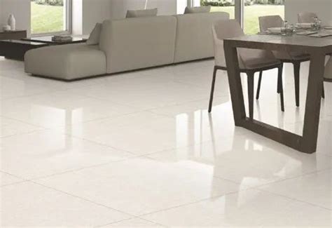 Vitrified Tile Gloss Mordi White Floor Tiles, Thickness: 2*2mm ₹ 35/ Square Feet