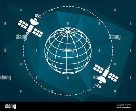 Low earth orbit satellites Stock Vector Images - Alamy