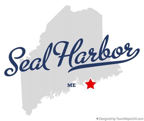 Map of Seal Harbor, ME, Maine