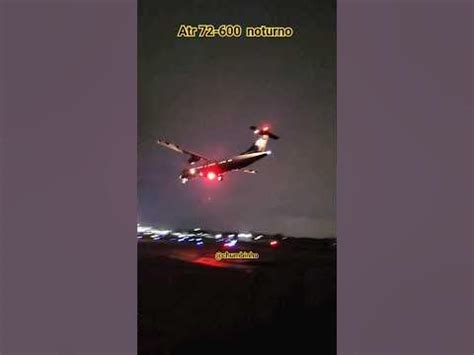 pouso noturno aeroporto Joinville atr 72-600 azul linhas aéreas balança ndo muito - YouTube