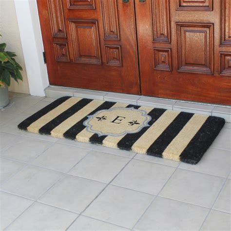 First Impression Haywood Monogrammed Entryway Double Outdoor Door Mat ...