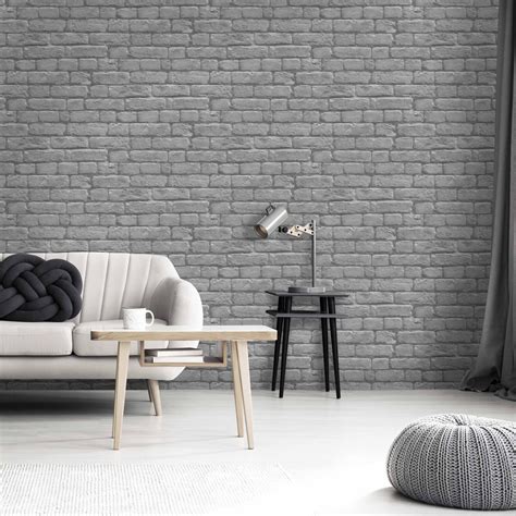 Charcoal Brick by Woodchip & Magnolia | Brick interior, Brick interior wall, Brick living room