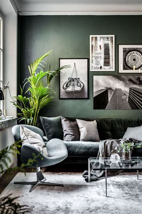 58 Living Rooms Ideas With Combinations Of Grey Green | Déco salon ...