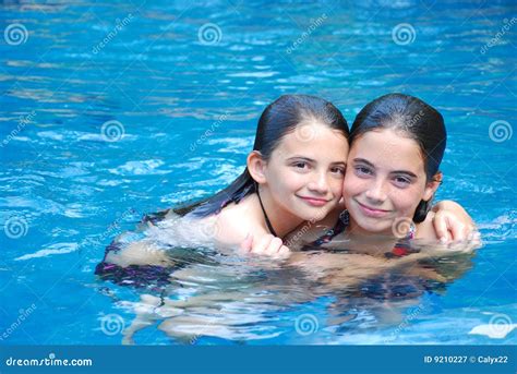 Swimming Pool Girls Royalty Free Stock Photography - Image: 9210227