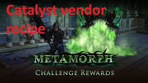 Catalyst Vendor Recipe - Path of Exile - YouTube