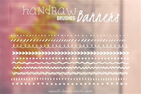 Brushes Handraw Banners - Free Photoshop Brushes