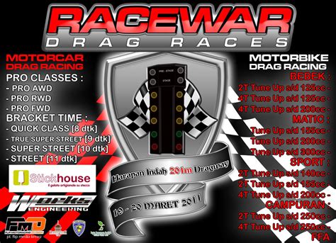 Balap Motor Drag Bikes Matic di Indonesia: Bekasi Racewar Drag Racing ...