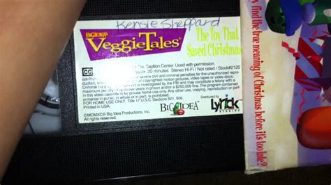 My VeggieTales Lyrick Studios VHS Tapes That Have Black Cassettes (Fall 2014 Edition) - YouTube