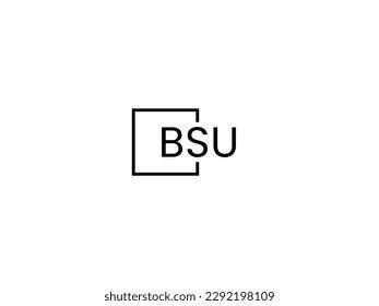 Bsu Letter Initial Logo Design Vector Stock Vector (Royalty Free) 2292198109 | Shutterstock