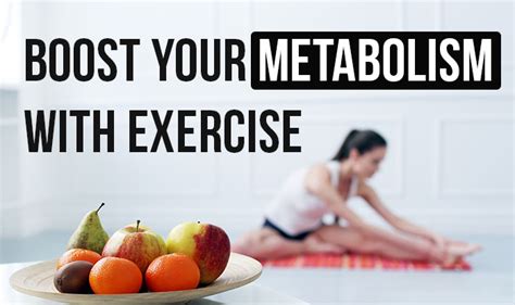 Boost Your Metabolism With Exercise - NeoStopZone