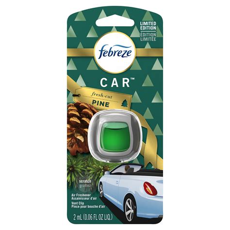 Febreze Car Odor-Eliminating Air Freshener Vent Clip, Fresh-Cut Pine, 1 count - Walmart.com ...