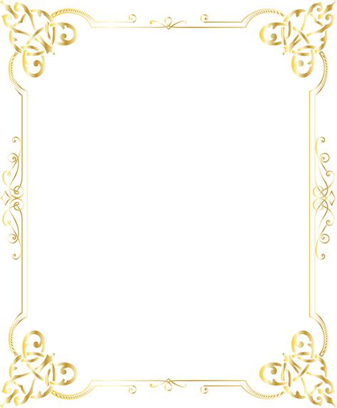 Decorative Simple Border Design Png - delantalesybanderines