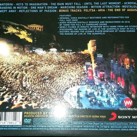 Jual CD Yanni - Acropolis 25 Live at 25th Anniversary bonus DVD | Shopee Indonesia