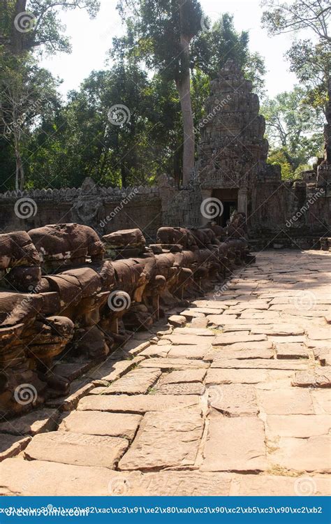 Cambodia, an Abandoned City in the Jungle of Angkor Wat. Stock Image ...