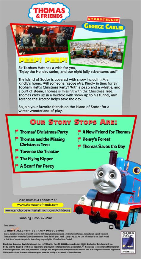 Thomas' Christmas Party VHS Back Cover by TTTEAdventures on DeviantArt